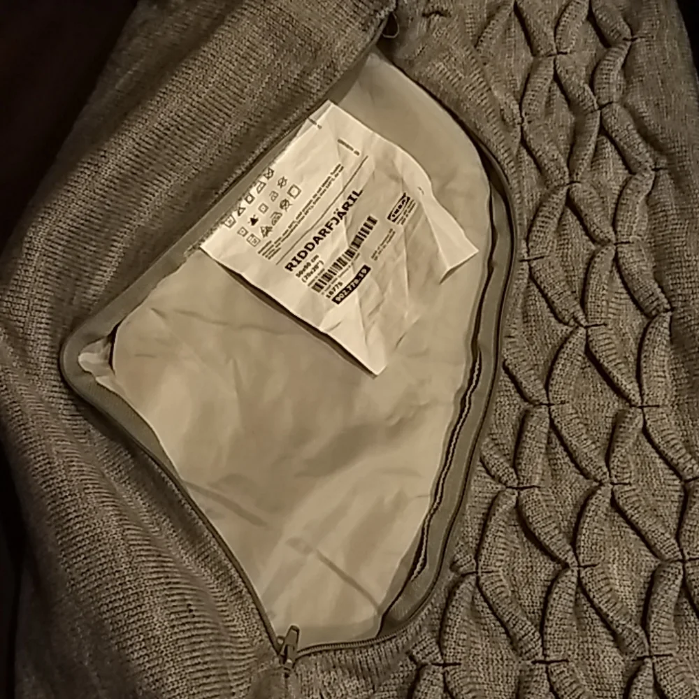 NWOT IKEA riddarfjaril pillow cover gray